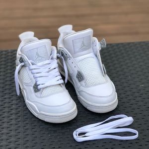 Jordan retro 4s Pure Money (all white)